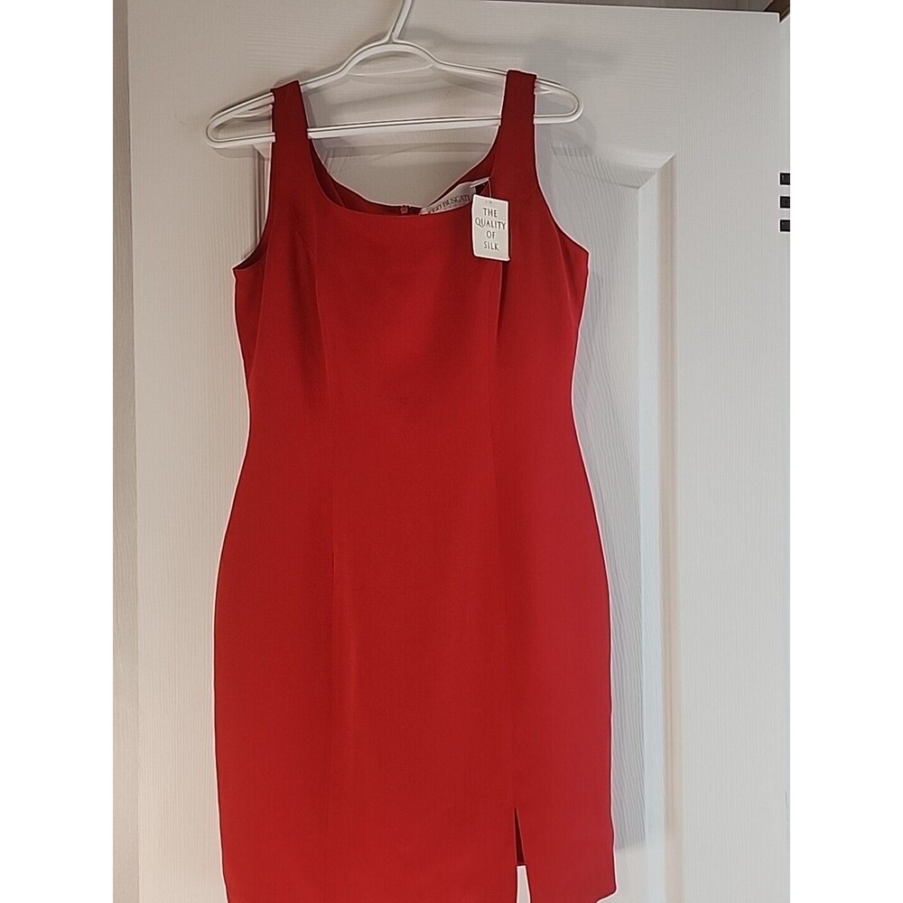 Hugo Buscati Red Midi Sheath Dress